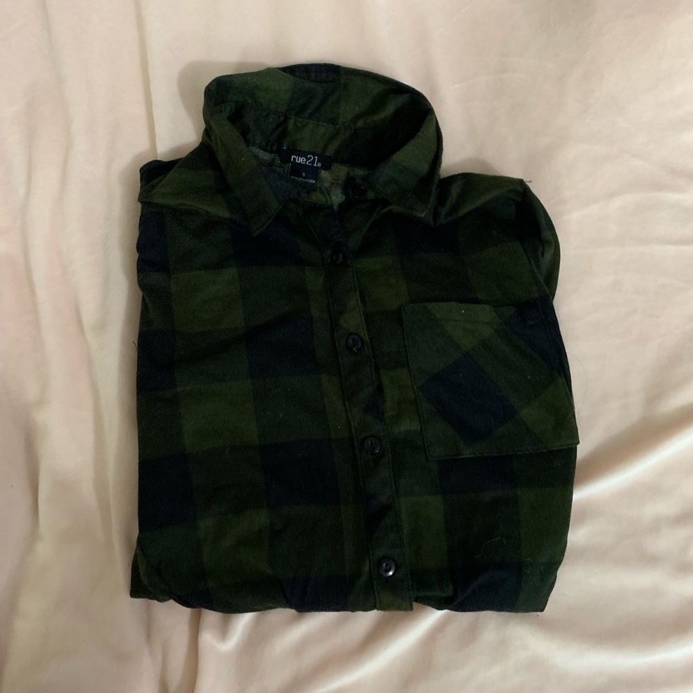 Rue 21 | plaid button up long-sleeve